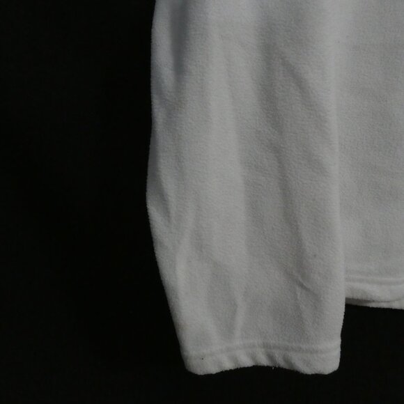 Y2K | OLD NAVY | size 14 | White Fleece Partial Zip-Up Pullover Shirt - Picture 6 of 14